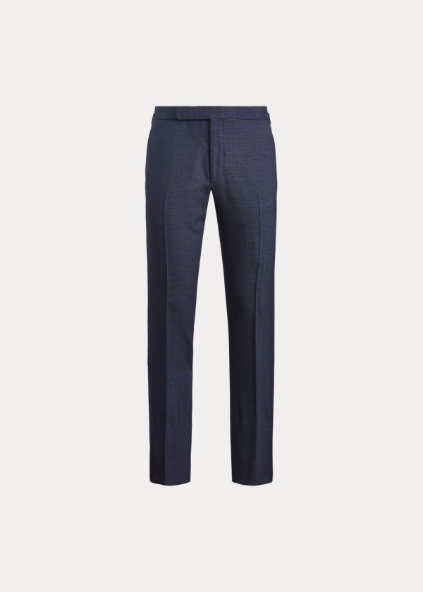 Pantalones Ralph Lauren Hombre Negros / Azul Marino Azules - Gregory Wool - FPBEG5263